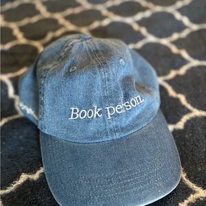 Blue Denim 'Book Person' Cap